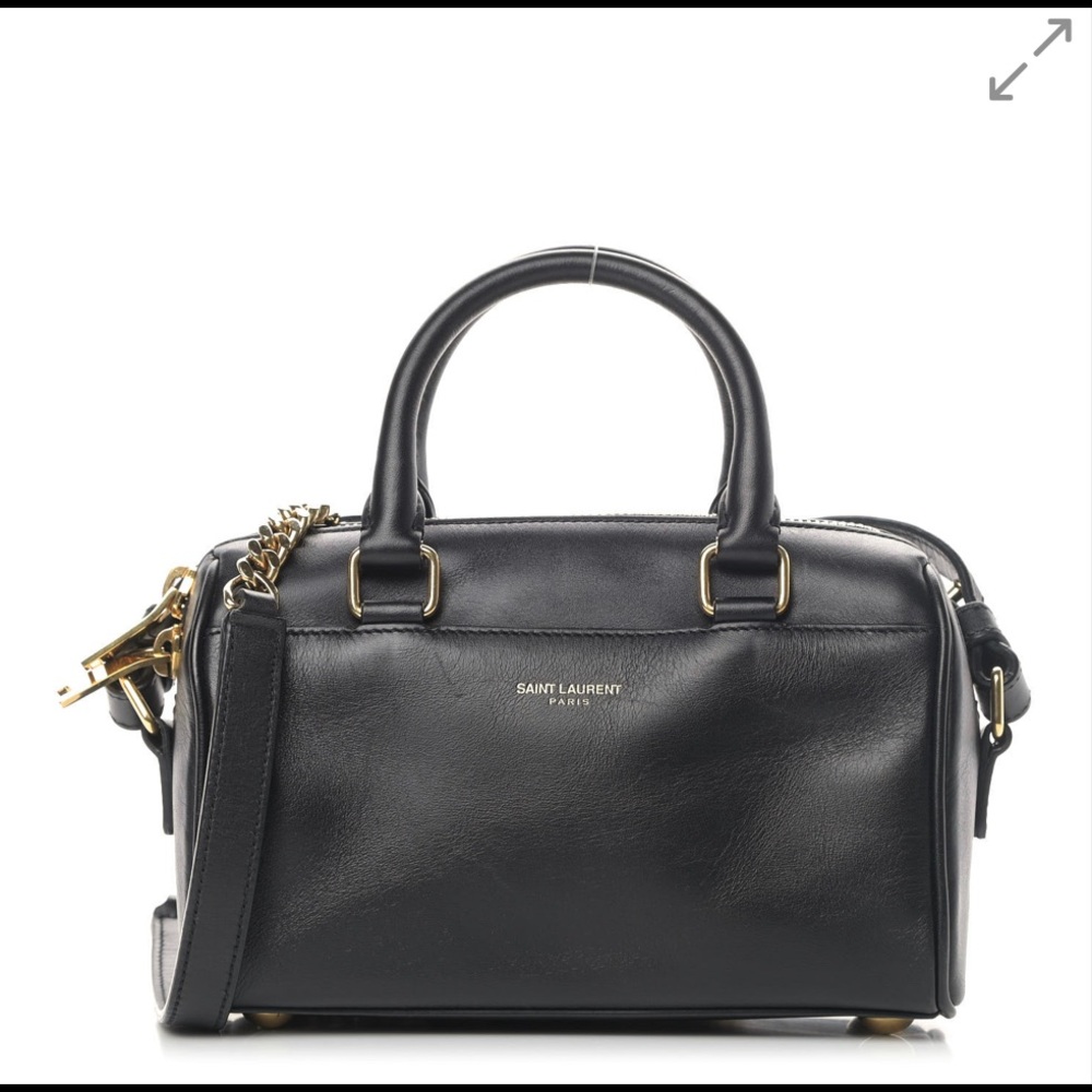 SAINT LAURENT
Lambskin Toy Classic Duffle Black